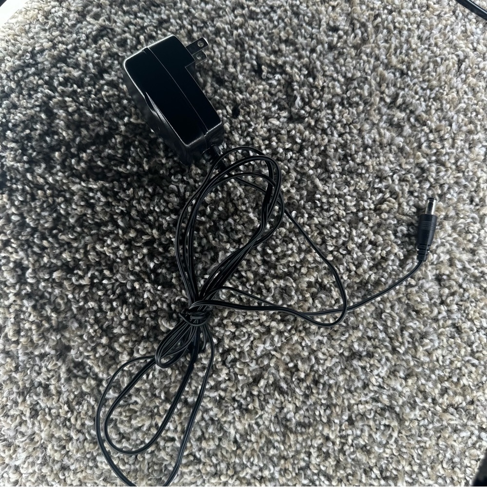 Black Power Adapter with Cable